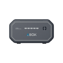 ABOK Ark2500 front product render of the 2160Wh extra battery with charge level indicators