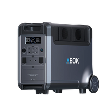 ABOK Ark3600 EU-spec portable power station in an angled front product view.