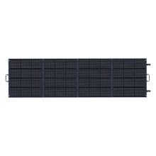 ABOK ASP400 foldable 400W solar panel shown fully unfolded in a straight front view.